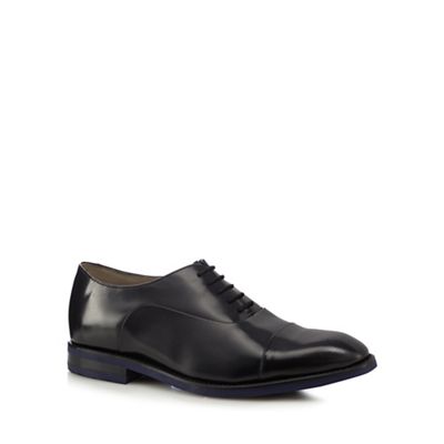 Clarks Black 'Swinley Cap' Oxford shoes